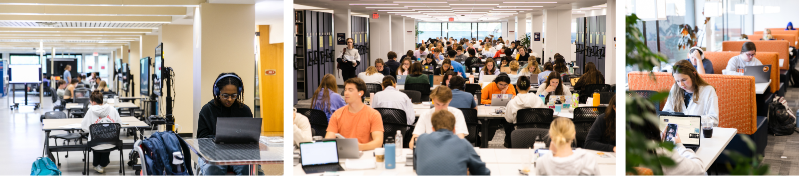 Three examples of study spaces in Clemons